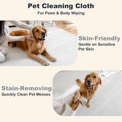 80 Pack Microfiber Cleaning Cloth Roll Reusable Paper Towels 12"x12" Tear Away Cloth,Absorbent Dish Rags for House Kitchen,Wash Cloths,Lint Free Rags for Window Cars Cleaning Supplies