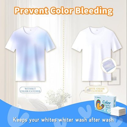 BellaLuce Laundry Detergent Sheets with 30 Color Catchers, 96 Loads Linen Lavender Sandalwood, Eco Friendly, Plastic-Free, Hypoallergenic, Prevent Color Bleeding, Laundry Care Essentials