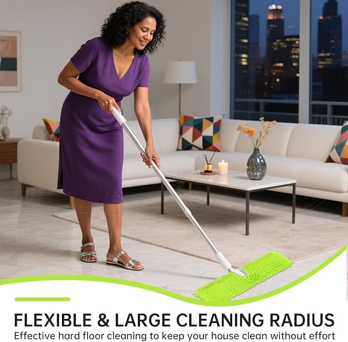 18" 2-Sided Mop Pads for Libman 18" 2-Sided Microfiber Dust Mop | Hardwood Floor Mop - Dual-Action Flip Mop - Double Sided Replacement Pad for Dry/Wet Use - Hard Surface Floor Duster Mop Head - 5Pack