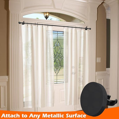 MUTUACTOR Strong Magnetic Hooks,Scratch-Resistant Heavy Duty Magnetic Hooks for Flashlight Holder,2-Pack Large Opening Strong Magnets Flexible Clamps for Garage Garden Workshop Storage Tools