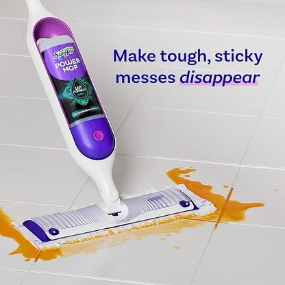 Swiffer PowerMop Floor Cleaning Solution with Unstopables Fresh Scent, PowerMop Refills, Floor Cleaner for Mopping, 25.3 fl oz, 2 Pack