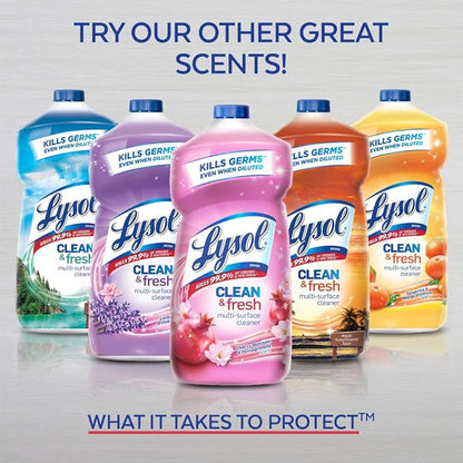 Lysol Clean & Fresh Multi-Surface Cleaner, Lemon & Sunflower, 144oz