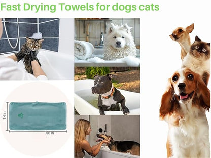 Dog Grooming Kit 9pcs Dog Brush for Shedding- Self-Cleaning Slicker Brush,Grooming Glove,Cat Comb,Pet Toothbrush,Towel & Travel Bag – Ideal for Long & Short Hair Pets