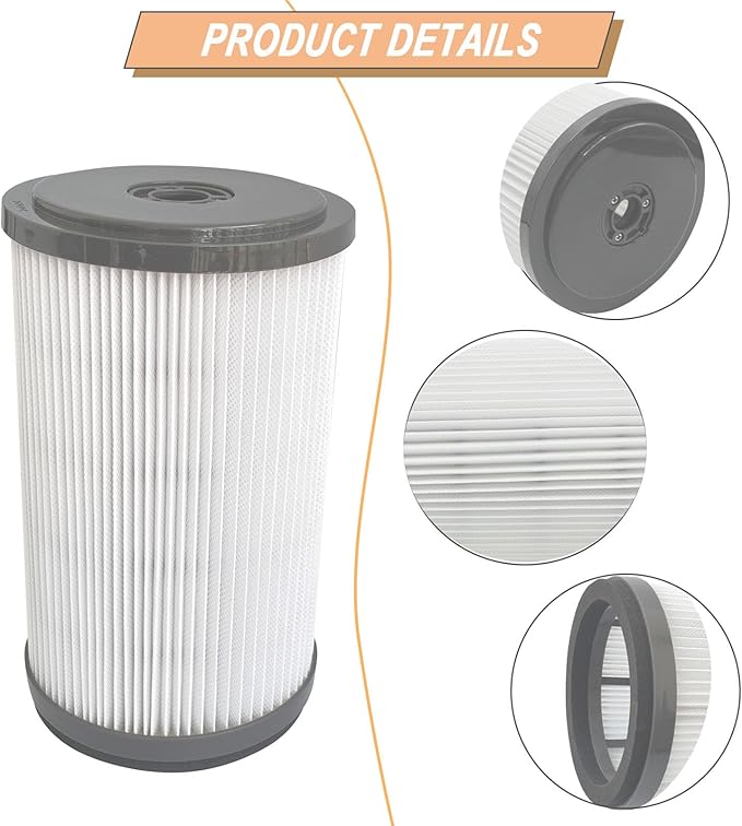 P770 Replacement Filter Compatible with Ryobi 18-Volt ONE+ 6 Gal Cordless Wet Dry Vacuum Filter 313052002 (1 Packs，Grey)