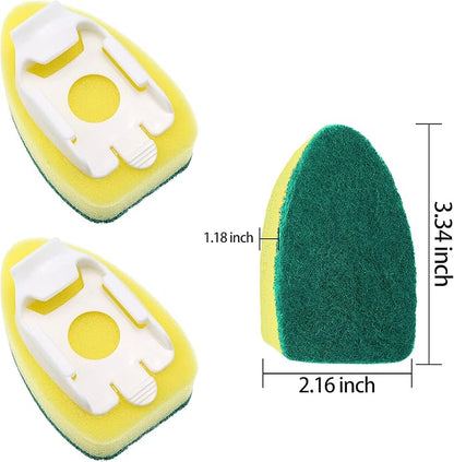 8 Pack Dishwand Refills Replacement Sponge Heads - Durable Dish Wand for Kitchen Room Dishwashing Cleaning Supplies