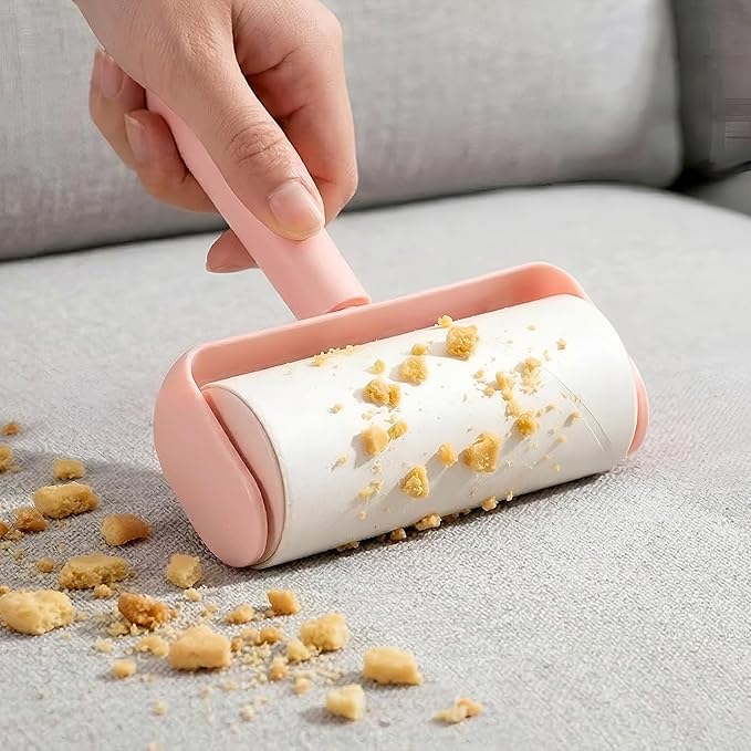2Pcs Lint Roller Refills 4 inch Extra Sticky Pet Hair Roller Replacement Refills 60 Sheets per Roll Inside Diameter 1.5 Inch (Pack of 2, Total 120 Sheets, 4 inch)