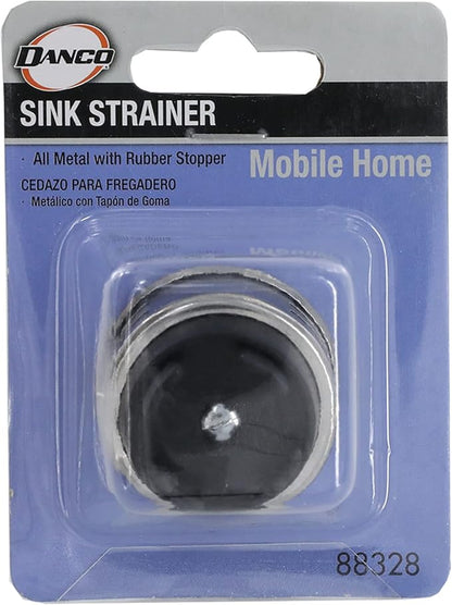 Danco 88328 1-1/2" Mobile Home/RV Sink Strainer, Chrome (Pack of 2)