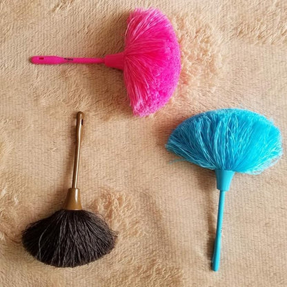 3 Pack Hand Grips Fluffy Microfiber Delicate Duster, Mini Washable Dusting Brush