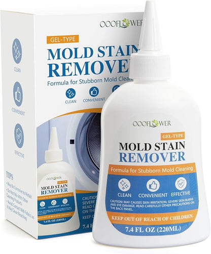Stain Remover Gel Cleaner, Heavy Duty Household Cleaner for Front Loader Washing Machine Seal, Bathroom Tile, Grout, Shower & Caulk - 7.4 Fl Oz