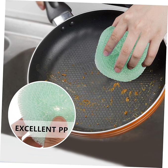 Outanaya 12pcs Kitchen Scouring Ball Washing Pot Ball for Cleaning Safe Scrubbers Kitchen Cookware Random Color