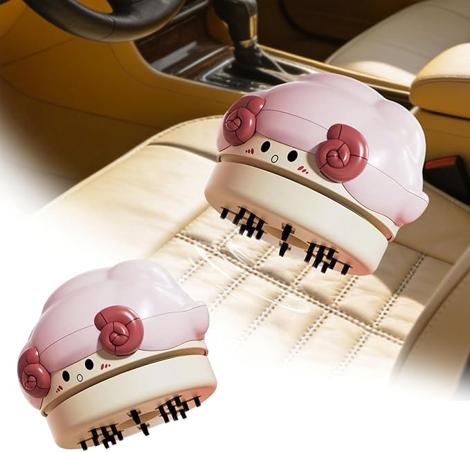 Lightweight Desktop Vacuum Cleaner, Cute Portable Mini Handheld Cleaner, USB Rechargeable Sheep Shaped Vacuum Cleaners for Home, Desk, Party, Bedroom (Pink)