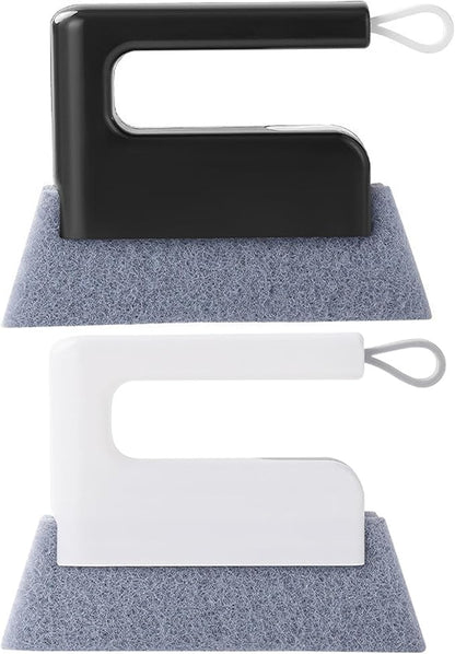 2 Pack Window Track Cleaner Tool, Window Sill Cleaner Reach Brush for Narrow Gaps, Wet & Dry Use, Removable Head.