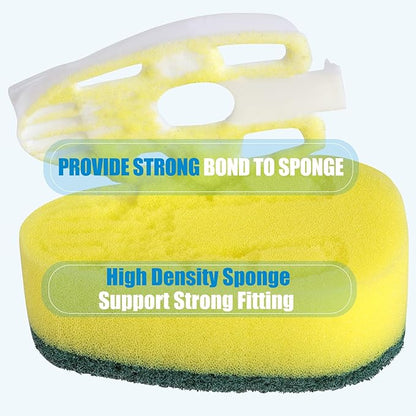 Dish Wand Refills 16Pack, Dishwand Sponges Replacement Heads,Common Compatible Dish Wand Heads, Durable Dish Wand Scrubber Sponge for Kitchen Cleaning