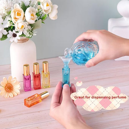 5pcs 6ml Refillable Perfume Bottle Travel Atomizer Set - Glass, Multi Color, High Precision Nozzle