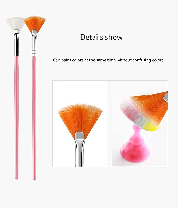 Professional 32PCS Nail Art Brush Set - Premium Nylon Bristle Dotting Pens, Striping Liner Brushes, Detailing Tools & Dust Cleaner for Salon & DIY Manicure