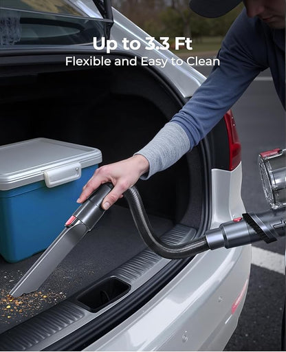 Cordless Vacuum Cleaner 650W/55Kpa, Stick Vacuum Cleaners 70 Mins Max Runtime with Charging Dock, Self-Standing Handheld Vacuum with Touch Display, 6-in-1 Vacuum Cleaner for Carpet/Hard Floor/Pet Hair