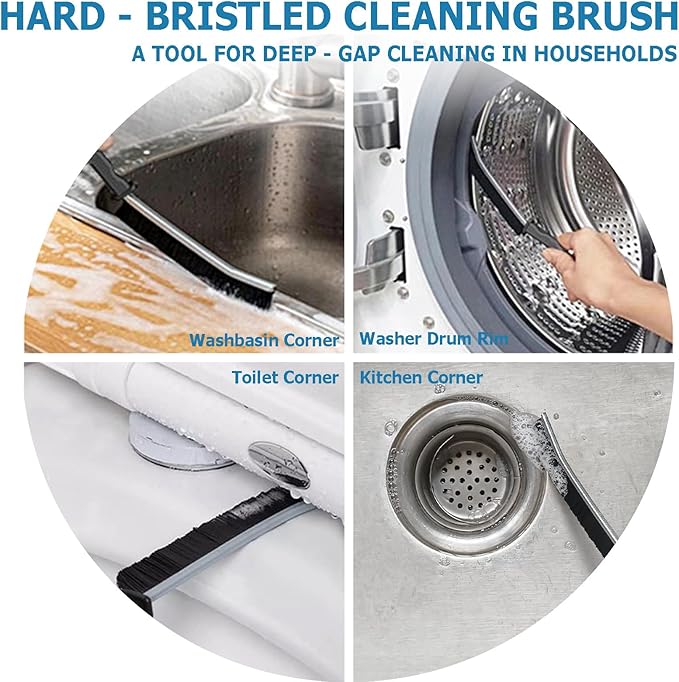 10pcs Crevice Cleaning Brush, Hard Bristle Crevice Cleaning Brush，Household Cleaning Brushes, Gap Cleaning Brushes for Toilet, Bathrooms, Kitchens, Bathtub, Sink, Windows
