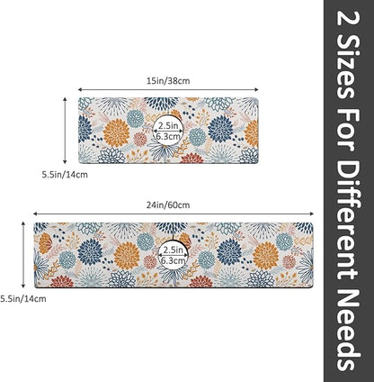 15" X 5.5" Kitchen Sink Splash Guard Faucet Mat Mandala Super Absorbent Fast Drying Faucet Guard & Draining Mat Sink Splash Guard Behind Faucet for Kitchen, Bathroom