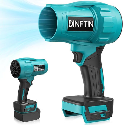Dinftin Brushless Cordless Leaf Blower Compatible for Makita 18V Battery(Tool Only), 125MPH 430CFM Variable Speed Turbo Blower, Lightweight Handheld Blower for Lawn, Garage, Snow, Patio
