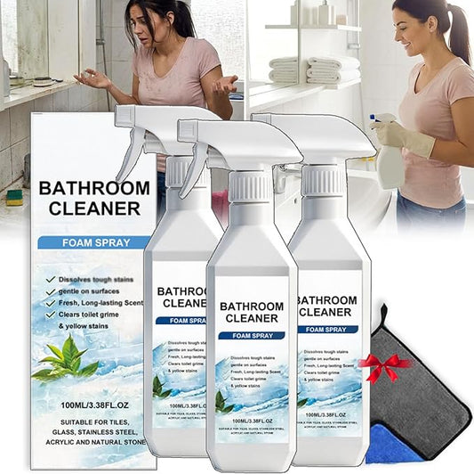Scale Remover Bathroom Cleaner - 100ml Scale Remover Bathroom Cleaner for Tiles, Glass, Stainless, Steel, Sinks