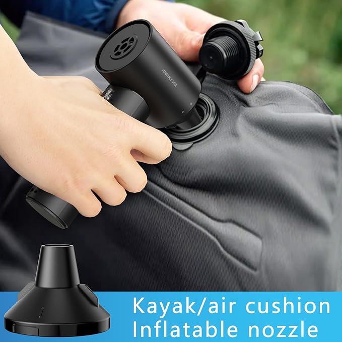 REIKIYA Compressed Air Duster,Speed of 118000RPM Electric Air Duster Air Blower Vacuum Cleaner, Mini Hand Held for Keyboard Car Home