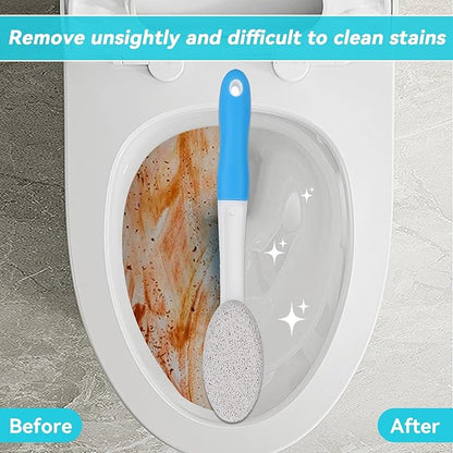 1PCS Toilet Cleaning Pumice Stone, Stains Hard Water Ring Remover Bathroom Cleaning Brushes Toilet Pumice Stone with Long Handle for Toilets, Bathtubs, Pool(1PCS)