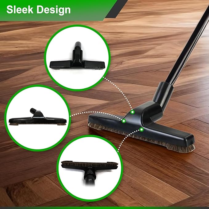 Selgo Universal 1 ¼ Inch (32mm) Black Vacuum Cleaner Floor Brush 10" Wide, Pack of 10 (10 Brushes)