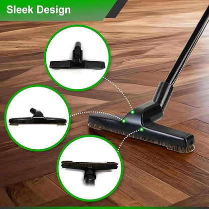 Selgo Universal 1 ¼ Inch (32mm) Black Vacuum Cleaner Floor Brush 10" Wide, Pack of 10 (10 Brushes)