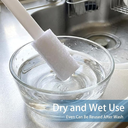 Disposable Crevice Cleaning Brush, 20 Pcs Deep Cleaning Crevice Hole Brush for Small Spaces, Household Detail Gaps Scrub Brushs Set for Toilet Bowl Corner Keyboard Window Groove Vent Fan Door Track