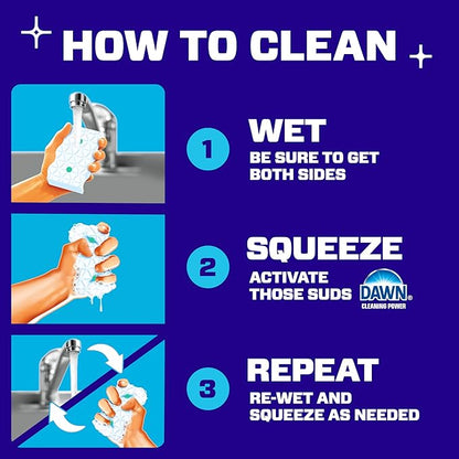 Mr. Clean Magic Eraser Foaming Sponge, All Purpose Cleaner, Dawn Cleaning Power, Wall, Sneaker, Oven Cleaner, Kitchen, Bathroom, Shower Cleaning Supplies, Scrubber, Ultra Foamy, 7ct
