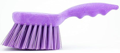 SPARTA 40541EC68 Plastic Scrub Brush, Utility Brush, Kitchen Brush With Hanging Hole For Cleaning, 8 Inches, Purple (Pack of 1)