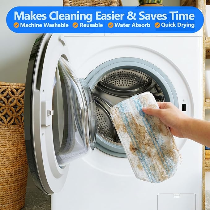 20 Pack Mop Replacement Pads for O Cedar H2pro Flat Mops,Mop Pads for O-Cedar Mop Refills,Washable and Reusable Microfiber Mops Pad Compatible with Ocedar Flat Head