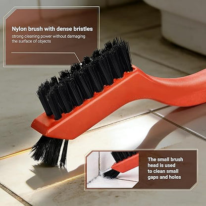 12 Pieces Nylon Brush Set, Nylon bristles for Cleaning Welding Slag and Rust,Scratch Brush with Mini Head & Hanging Hole for Everyday Cleaning