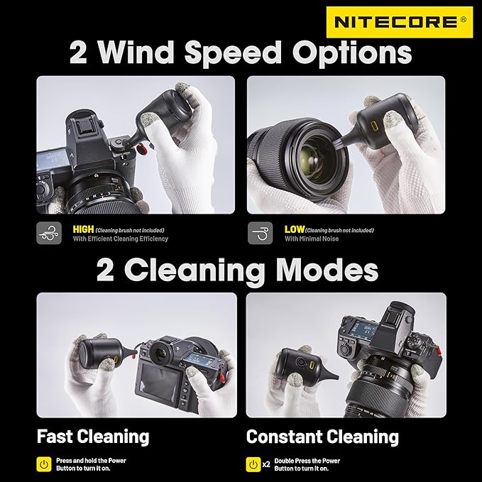 NITECORE BB Nano Portable Versatile Electronic Photography Air Blower with NITECORE Tag