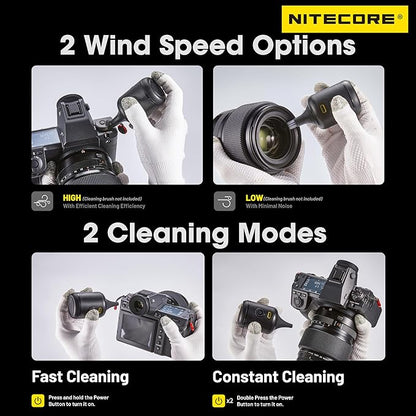 NITECORE BB Nano Portable Versatile Electronic Photography Air Blower with NITECORE Tag