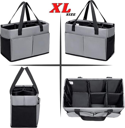 Cleaning Caddy with Handle and Shoulder Strap Organizer for Cleaning Supplies