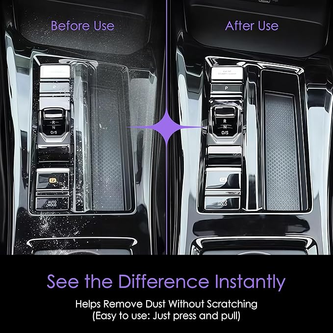 Car Cleaning Gel Putty for Car Interior Detailing | Reusable Dust Cleaning Slime for Air Vents, Dashboard, Cup Holders, Keyboard & AC Vent Cleaner | Non-Sticky No Residue Gel (Lavender Scent)