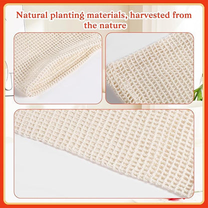 10 Pcs Soap Bags, Exfoliating Soap Saver Bags with Drawstring Reusable Natural Sisal Soap Pouch Foaming Drying for Bath and Shower(3.5x5.5 Inch)