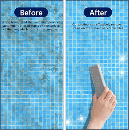 Pumice Stone Toilet Cleaning Bowl Stick, Remove Toilet Bowl Hard Water Rings, Calcium Buildup and Rust Suitable for Cleaning Toilet, Bathroom, Kitchen Sink,BBQ Oven Grill, Pools, Spas,8 Pcs