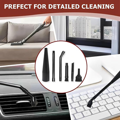 6-Pack Micro Cleaning Nozzle Kit for Compact Wet Dry Shop Vacuum,1-1/4" Detailed Cleaning Attachments