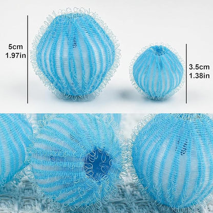 12Pcs Pet Hair Remover for Laundry - 2 inch Large Ball Lint Traps for Washing/Dryer Machine,Effective Cat Dog Laundry Pet Hair Catcher for Clothes,Sheets,Towels,Not Damage Fabric