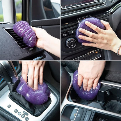 ASFSKY Car Cleaning Gel - 5 Pack Purple, Dust Cleaner for Cars & Keyboards