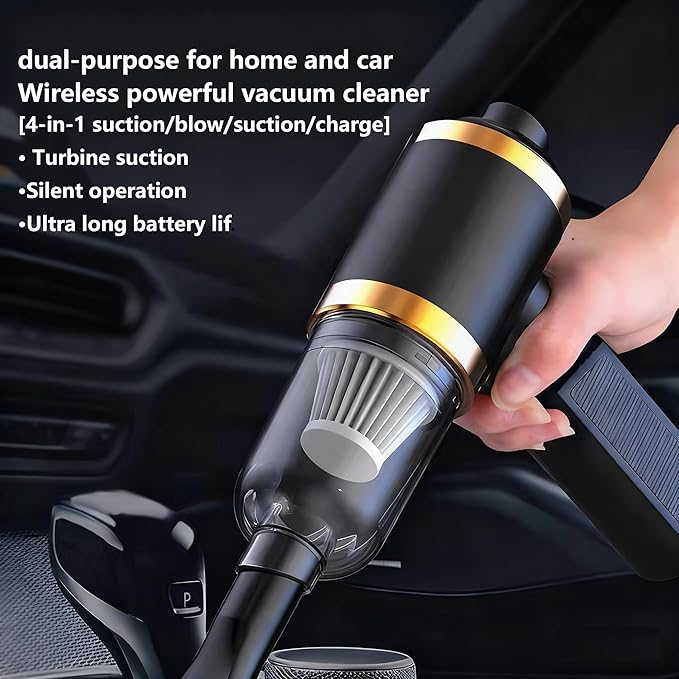 Car Vacuum Portable Cordless,Car Vacuum Cleaner high Power, Home Handheld Vacuum 30Mins Battery,Portable Vacuum Cordless 5000mAh, Small Handheld Vacuum for Car, Home, Pet Cleaning,Office.(Blue)