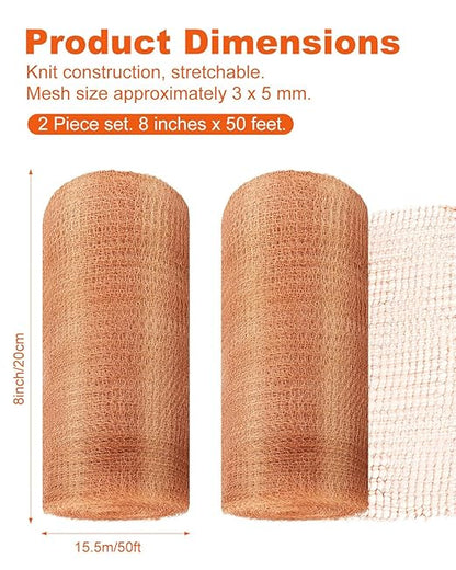 MUZIK 8 Inch x 100 Feet Pure Copper Mesh Roll – Rustproof Rodent Control Wire Mesh Screen for DIY Projects, Pest Barrier, Garden & Vent Protection – Easy to Cut, Durable & Snake Proof
