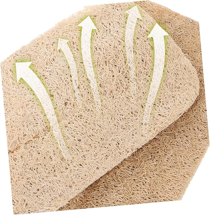 10pcs Natural Loofah Dish Sponge Dish Sponges Loofah for Washing Kitchen Scrubbers Scratch Cleaning