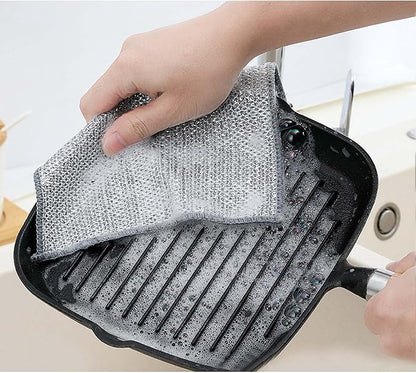 HIC Kitchen Multi-Use Non-Scratch Wire Cleaning Cloths, Set of 6
