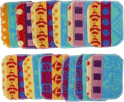 Reusable Dish Scrub Pads (12 Pack) – Non-Scratch Kitchen Scrubbers for Dishes, Pots & Pans – Sponge Alternative, Long-Lasting, Washable & Best Value Pack