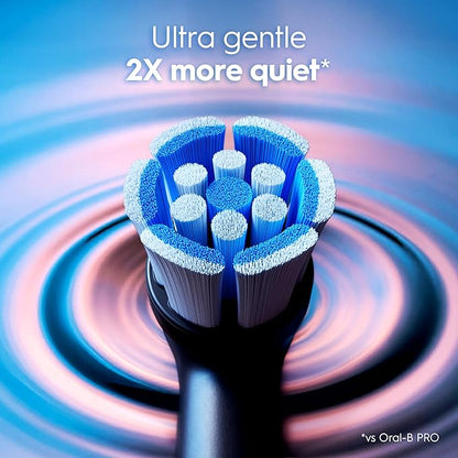 Oral-B Rechargeable Electric Toothbrush, iO Limited Simple Clean, 3 Cleaning Modes, Automatic Pressure Sensor to Protect Gums, Travel Case, Night Black
