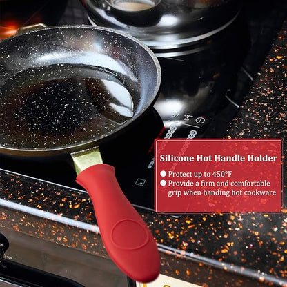 Patelai 8 Pieces Cast Iron Cleaning Kit Skillet Cleaner Set Include Stainless Steel Chainmail Scrubber Bamboo Dish Scrub Brushes Pan Grill Scrapers for Cleaning Pot Pans Skillets Kitchen(Orange)