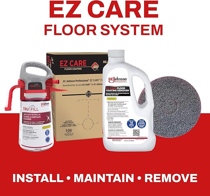 SC Johnson Professional EZ Care Heavy Duty Scrubbing Pads, 20 Inch Diameter, 5 Count, for Professional Use Only